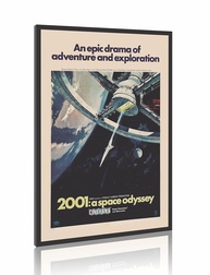 Quadro Decorativo Filme 2001: Uma Odisséia no Espaço - Moldura 60x90cm para Sala, Escritório ou Quarto - imagem 1