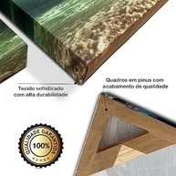 Quadro Decorativo Grande com Paisagem de Praia e Pier 130x90cm - Estilo Moderno para Sala - imagem 4