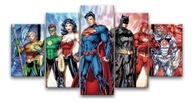 Quadros Decorativos Liga da Justiça - Batman & Superman - Arte Moderna para Sala - imagem 1