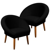 Kit 2 Poltronas Cadeira Decorativa para Sala de Espera | Design Elegante com Pés Palito MOBLAN - imagem 2