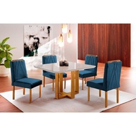 Sala de Jantar 4 Lugares: Beleza e Conforto! - imagem 1