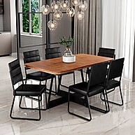 Sala de Jantar 6 Cadeiras Charlotte: Elegância e Conforto - imagem 1