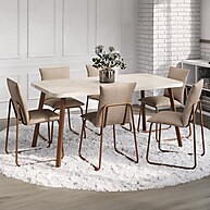 Sala de Jantar 6 Cadeiras: Conforto e Estilo - imagem 1