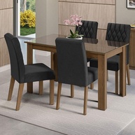Sala de Jantar Celina: Mesa e 4 Cadeiras - imagem 1