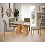 Sala de Jantar Completa Ágata: Elegância e Conforto - imagem 1