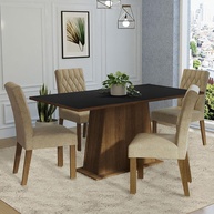 Sala de Jantar Completa Ashley: Mesa e 4 Cadeiras - imagem 1