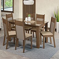Sala de Jantar Completa Dora Madesa: Elegância e Conforto - imagem 1
