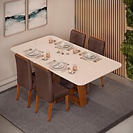 Sala de Jantar Completa Kiara: Design e Conforto - imagem 1