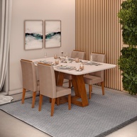 Sala de Jantar Completa Kiara: Design e Economia - imagem 1