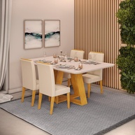 Sala de Jantar Completa Kiara: Elegância e Praticidade - imagem 1