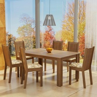 Sala de Jantar Completa Madesa Analu: 6 Cadeiras + Mesa - imagem 1