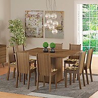 Sala de Jantar Completa Madesa Clarice: 8 Cadeiras + Mesa - imagem 1