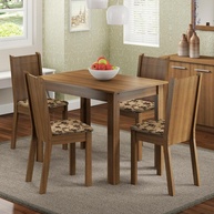Sala de Jantar Completa Madesa Rute: 4 Cadeiras + Mesa - imagem 1