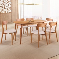Sala de Jantar Completa: Mesa + 6 Cadeiras Ceci - imagem 1