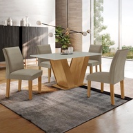 Sala de Jantar Completa: Mesa e 4 Cadeiras Espanha - imagem 1