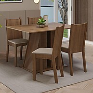 Sala de Jantar Completa: Mesa e 4 Cadeiras Marilyn - imagem 1
