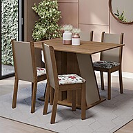 Sala de Jantar Completa: Mesa e 4 Cadeiras Sophie Madesa - imagem 1