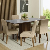 Sala de Jantar Completa: Mesa e 6 Cadeiras Alexis - imagem 1