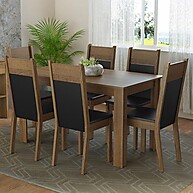 Sala de Jantar Completa: Mesa e 6 Cadeiras Bahamas - imagem 1