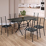 Sala de Jantar Completa: Mesa e 6 Cadeiras - imagem 1
