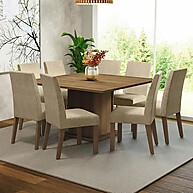 Sala de Jantar Completa: Mesa e 8 Cadeiras Doris Madesa - imagem 1