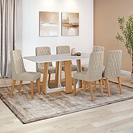 Sala de Jantar Completa: Mesa Easy Pop + 6 Cadeiras - imagem 1