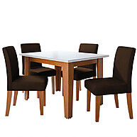 Sala de Jantar Completa: Mesa Miami + 4 Cadeiras - imagem 1
