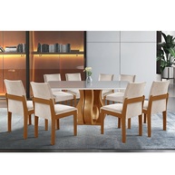 Sala de Jantar Completa: Mesa Nuance + 8 Cadeiras - imagem 1
