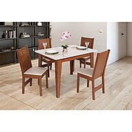 Sala de Jantar Giovana: Mesa + 4 Cadeiras - imagem 1