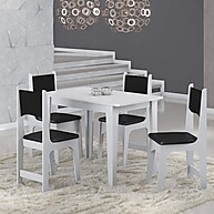 Sala de Jantar Nicoli: Elegância em Branco e Preto - imagem 1