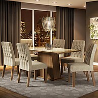 Sala de Jantar Rafaela Madesa: Elegância e Conforto - imagem 1