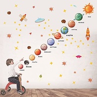 Planets Adesivo de Parede Espacial - Decoração Educativa para Quarto Infantil e Sala de Jogos - imagem 2