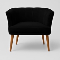 Poltrona Cadeira Decorativa Ergonômica para Sala de Espera e Recepção - Design Moderno MOBLAN (Preto) - imagem 4