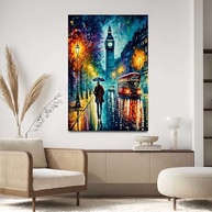 Quadro Decorativo Big Ben Londres 40x60cm - Arte Moderna para Sala e Quarto - imagem 2