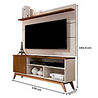 Rack com Painel para TV até 50” Malbec – Elegância e Espaço na Sala - imagem 2