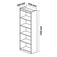 Organizador Livreiro Encanto Nature 5 Prateleiras - Design Moderno para Sala e Escritório - imagem 4