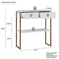 Aparador Buffet Dijon Branco - Design Industrial para Sala - imagem 2