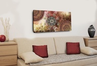 Quadro Decorativo Mandalas Terra 55x100 - Transforme Sua Sala com Estilo e Harmonia - imagem 1