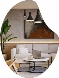 Espelho Decorativo Orgânico 40x30cm - Design Moderno e Luxo para Sala, Quarto e Banheiro - imagem 2