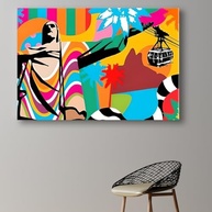 Quadro Decorativo Rio de Janeiro - Tela Canva Grande para Sala e Escritório - imagem 3