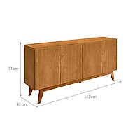 Buffet Ares 4 PT Nature: Elegância e Espaço na Sua Sala - imagem 2