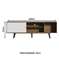 Rack Madesa Dubai para TV até 65” – Elegância e Praticidade na Sua Sala - imagem 2