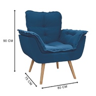 Poltronas Dubai: Veludo Azul para Sua Sala - imagem 2