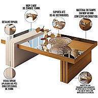Mesa de Centro Espelhada Lord: Elegância para sua Sala - imagem 2