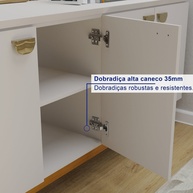 Buffet 4 Portas Nevaska/Cerejeira: Elegância para sua Sala - imagem 2