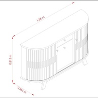 Buffet Monza Off White: Elegância para sua Sala - imagem 2