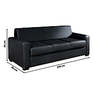 Sofá 3 Lugares 200cm Basic: Conforto e Estilo para sua Sala - imagem 2
