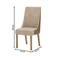Kit 2 Cadeiras Ivy: Conforto e Estilo para sua Sala - imagem 2