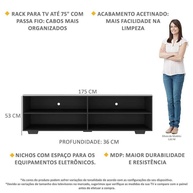 Rack TV 75": Design e Organização para sua Sala - imagem 2