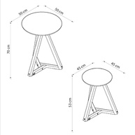 Mesa de Canto Classic: Kit 2 Peças para sua Sala - imagem 2